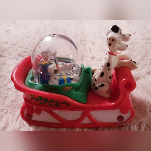 1996 101 Dalmatians Snow Globe Holiday Figure Disney McDonald's Toy TLC - Picture 2 of 16